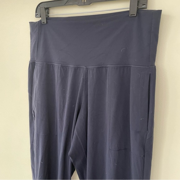 Athleta Salutation Jogger Powervita Navy Blue 1X 531288 High Rise Leggings - Picture 5 of 11